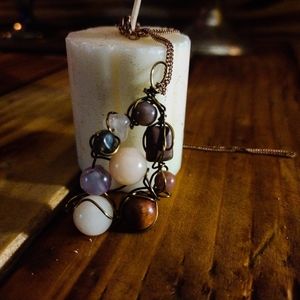 Wire wrapped pendant